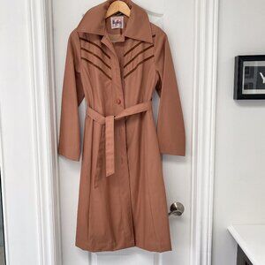 🎬✨ Niccolini for Nicolette - Vintage 1970s Belted Trench Coat